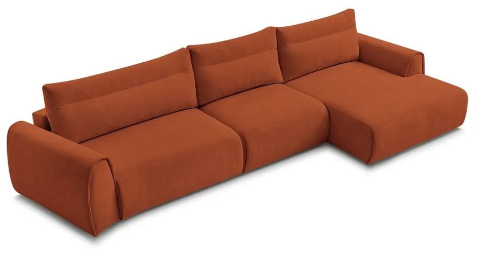 Narancssárga sarokkanapé Aden – Bobochic Paris