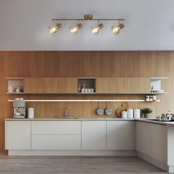 Rabalux 5550 - Spotlámpa HOLLY 4xE14/40W/230V arany