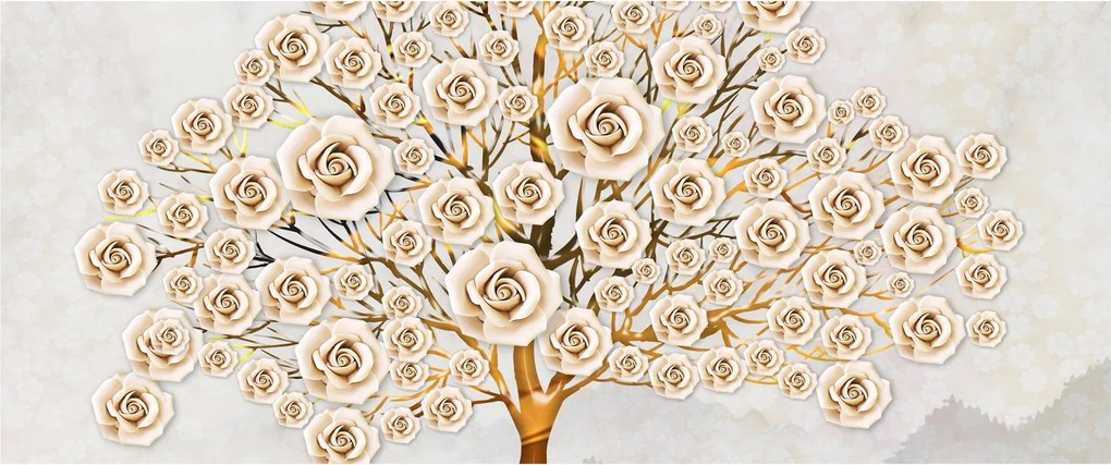 Egy virágfa képe (120x50 cm)