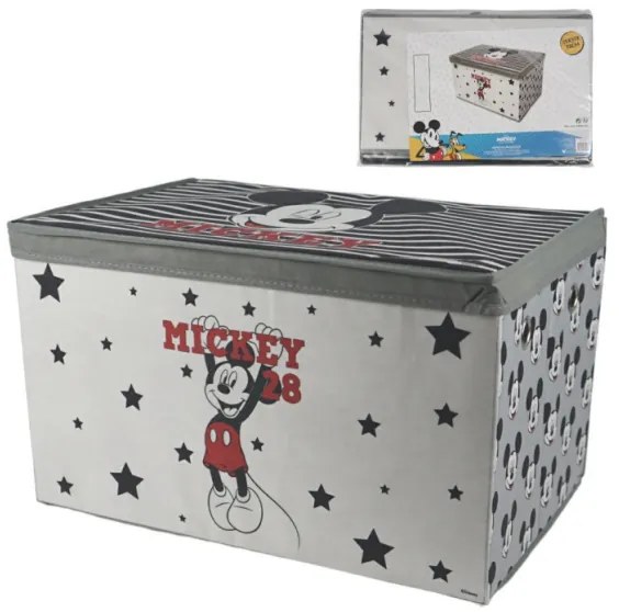 Tároló doboz MICKEY MOUSE játékoknak 55x37 cm szürke