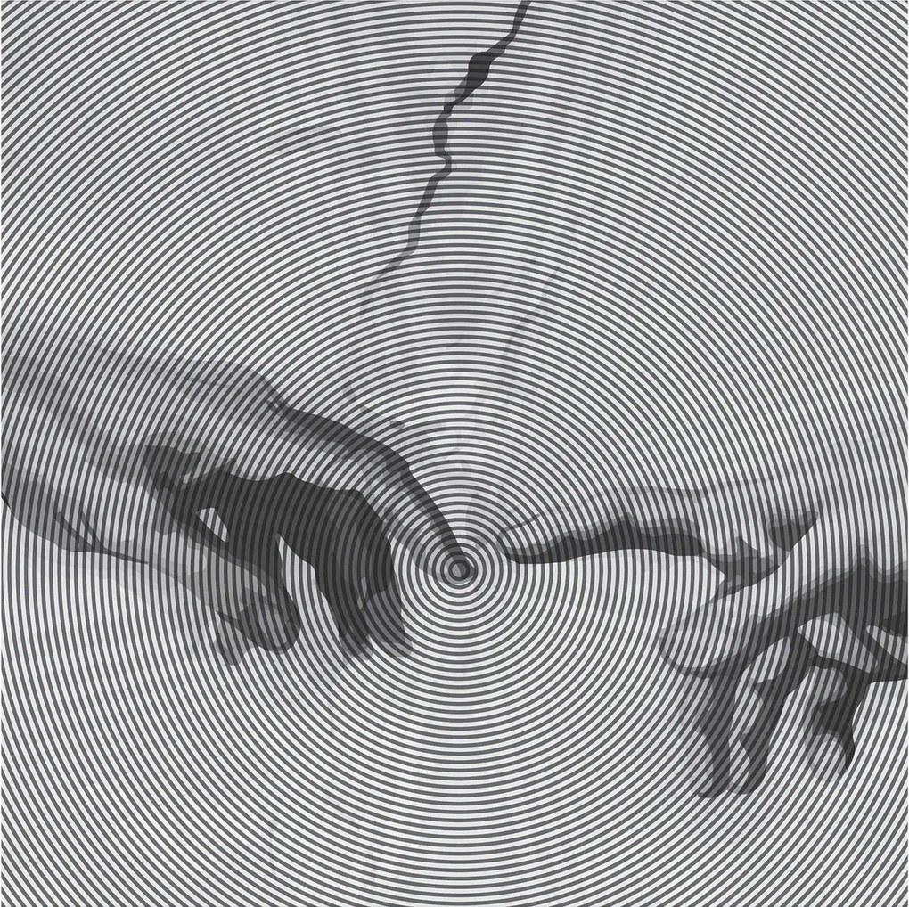 Fotótapéta Flizelin a Hálószobába Nappali Hipnotikus kezek 250x250 Ragasztó