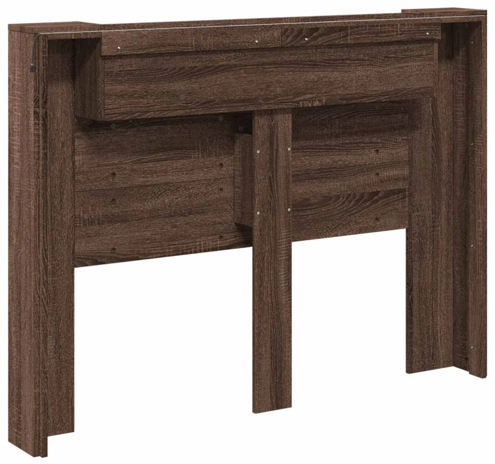 Fejtámla polcokkal Barna Tölgy 140 x 16,5 x 103,5 cm Faanyag