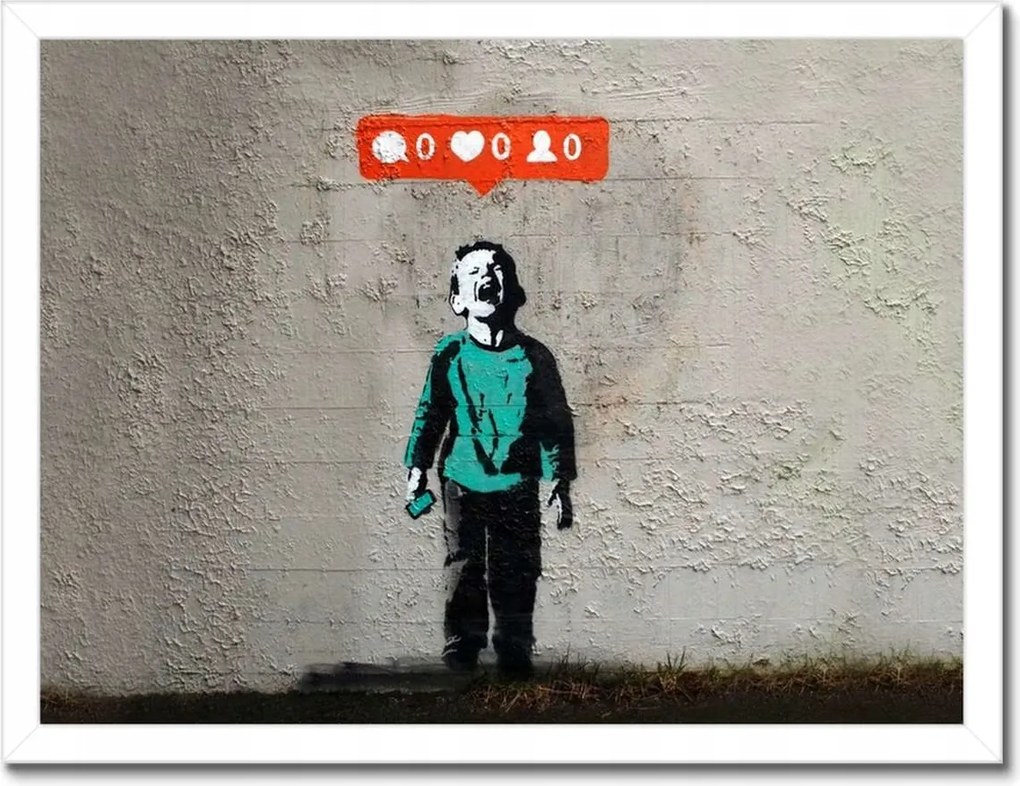 Poszterek keretben 40x30 Banksy Zero like