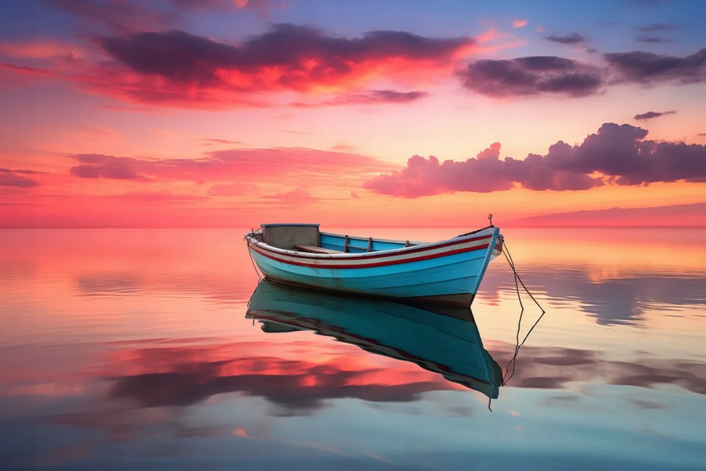 Poszter 45x30cm Nyugodtság a horgászat előtt