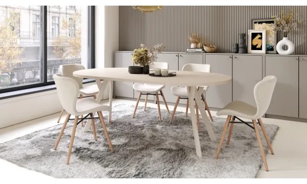 ARTUR bővíthető étkezőasztal, bézs