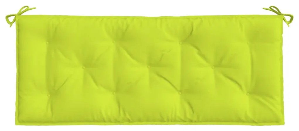 2 db élénkzöld oxford szövet kerti padpárna 120 x 50 x 7 cm