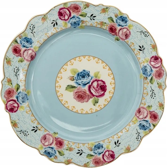 Blue Garden desszertes tányér 20x2 cm