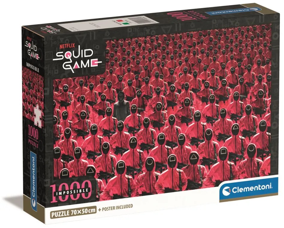 Squid Game Impossible 1000 db-os Compact puzzle Clementoni