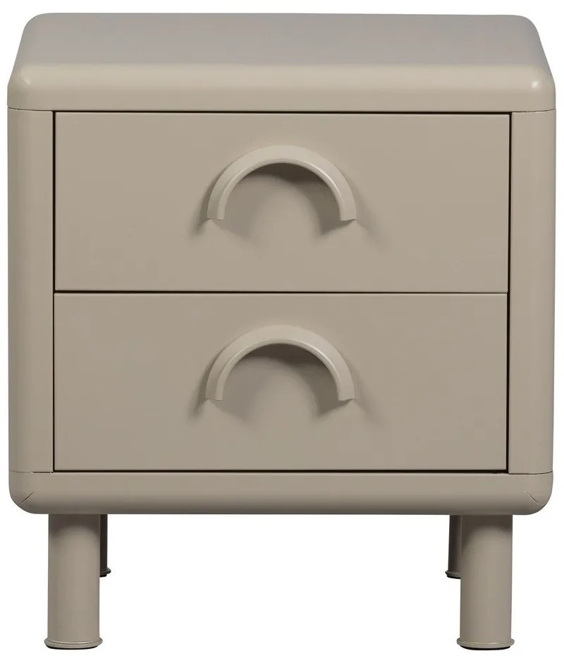 Bézs fém éjjeliszekrény Rune – WOOOD