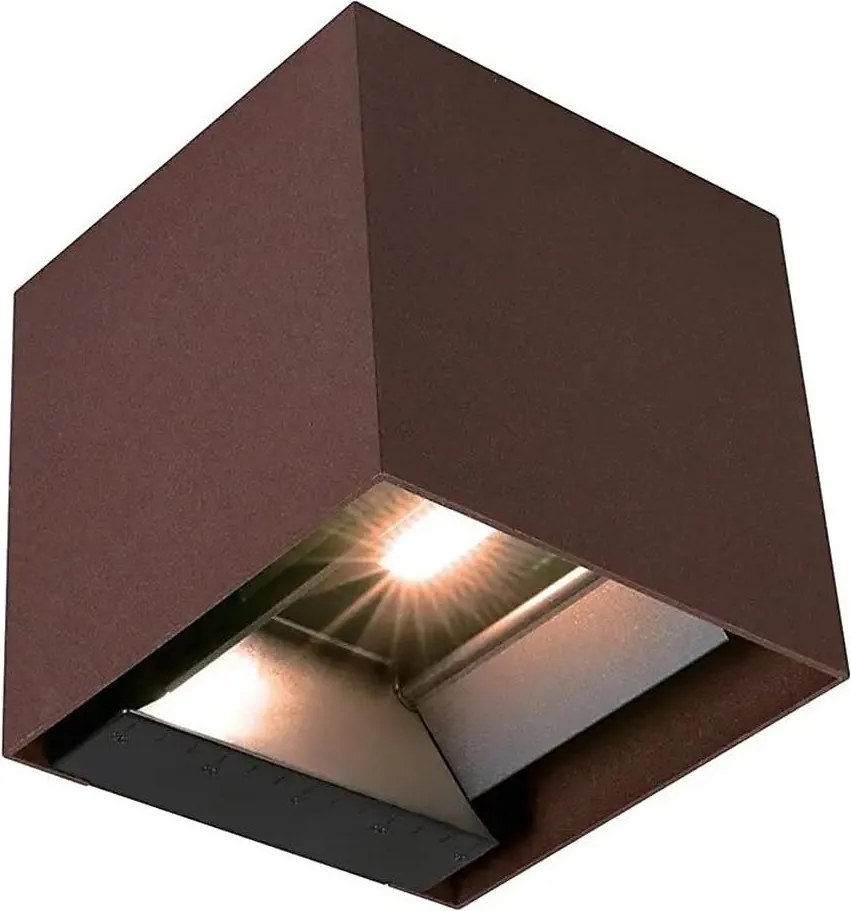 LED Sol fali lámpa érzékelővel LED/9W/3,7V 3000/4000/5000K IP65 2600 mAh barna