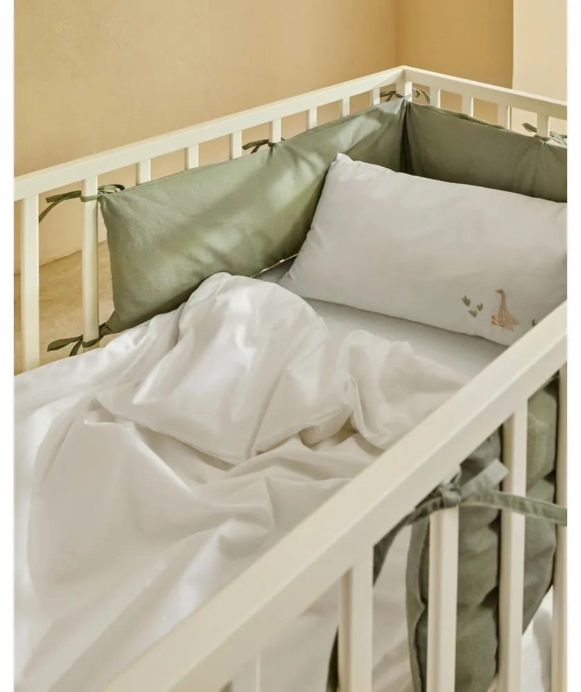 Fehér pamut-perkál gyerek ágyneműhuzat babaágyhoz 70x140 cm Milu – Kave Home