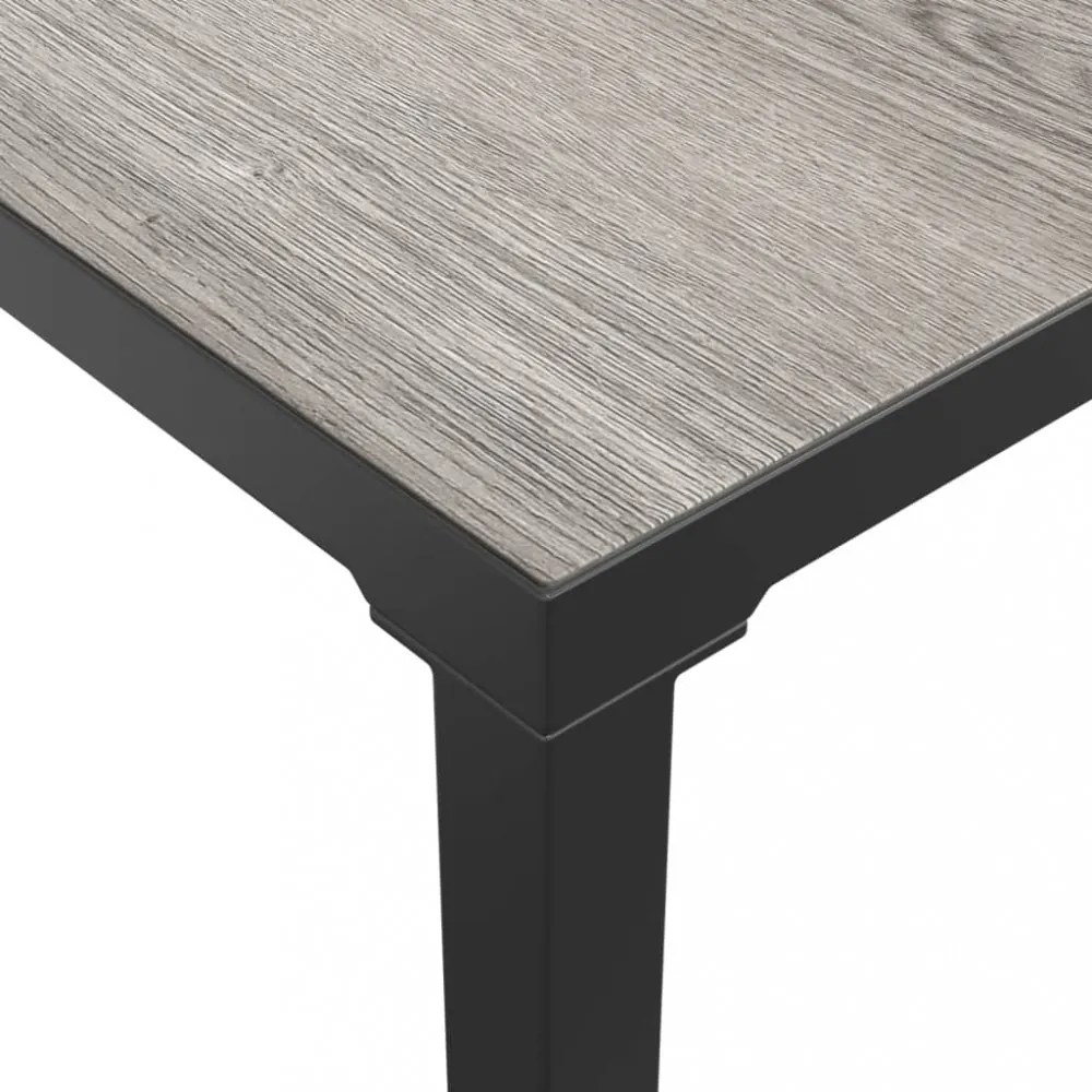 vidaXL 3 részes fekete szürke polyrattan kerti ülőgarnitúra