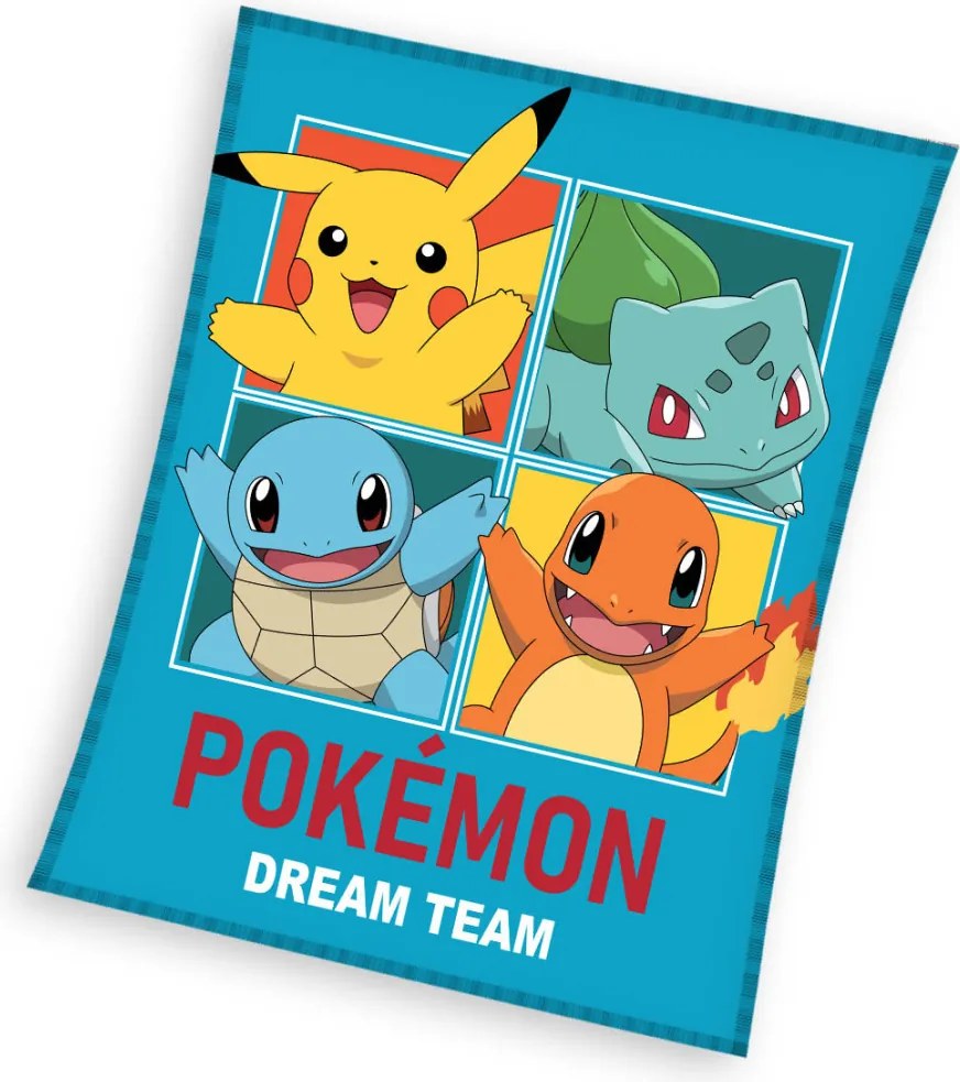 Pokémon Dream Team flanel polár takaró 130x160cm