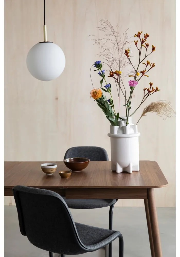 Bővíthető étkezőasztal diófa dekoros asztallappal 80x120 cm Glimps – Zuiver