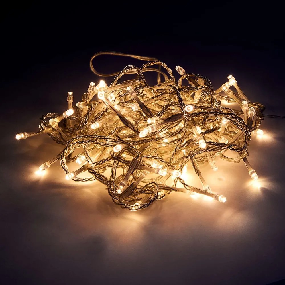 120 LIGHTS LED égősor 120 égővel USB-kábellel, átlátszó