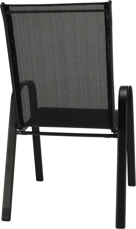Rakásolható szék, sötétszürke/fekete, ALDERA