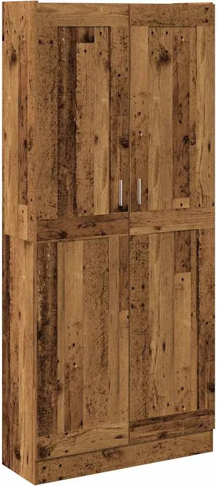 vidaXL antik fa színű szerelt fa magasszekrény 82,5 x 30,5 x 185 cm