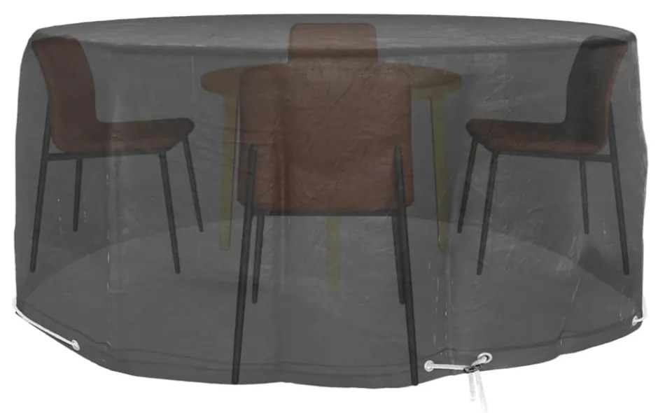 2 db kerek kerti bútorhuzat 10 fűzőlyukkal Ø260 x 90 cm