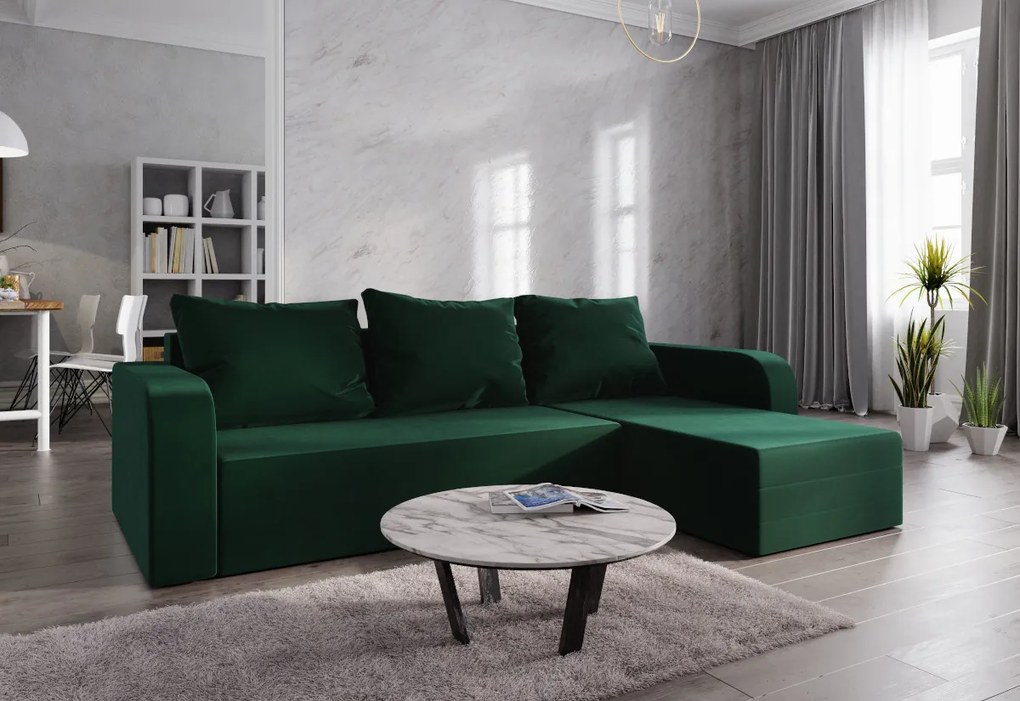 WELTA ágyazható sarok ülőgarnitúra, 235x85x139, szürke/fehér, mikrofáze10/fehér