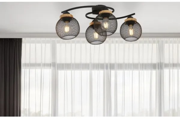 Globo 15663-4D - Felületre szerelhető csillár PABLO 4xE27/60W/230V