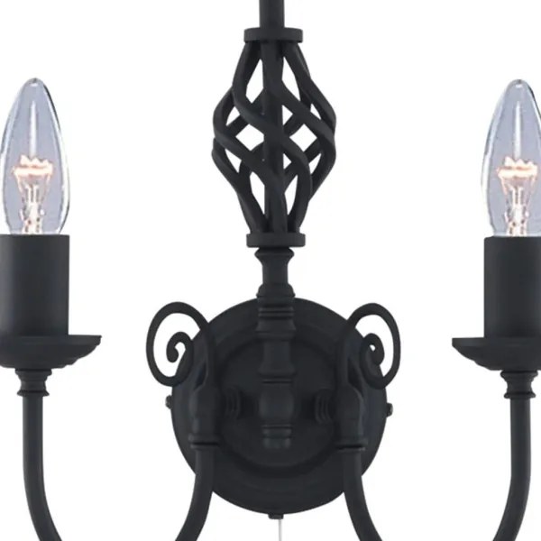 Searchlight 3380-2 - Fali lámpa ZANZIBAR 2xE14/60W/230V