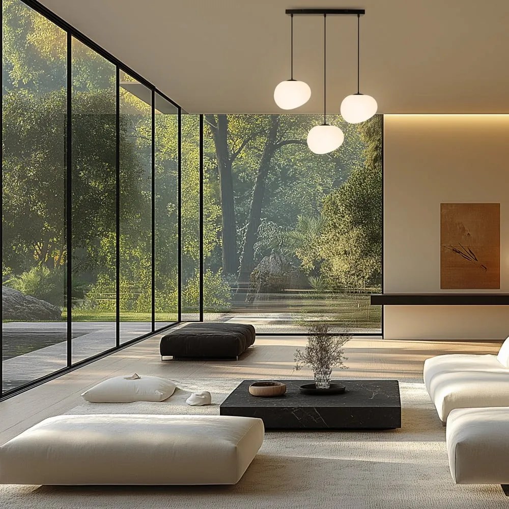 Fekete-fehér függőlámpa Stones – Candellux Lighting