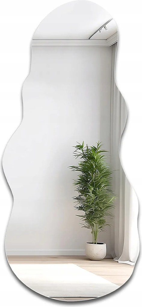 Risol szabálytalan alakú tükör 40x90 fali modern