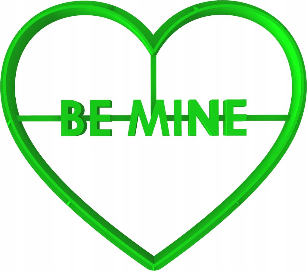 Prémium Mézeskalács lyukasztó Valentin Nap Szív Be Mine 8cm