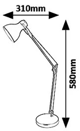 Rabalux 6408 - Asztali lámpa CARTER 1xE14/11W/230V