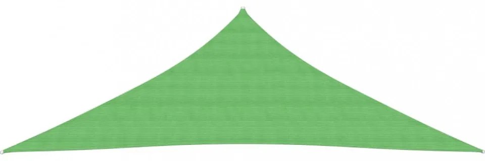 világoszöld HDPE napvitorla 160 g/m² 3,5 x 3,5 x 4,9 m