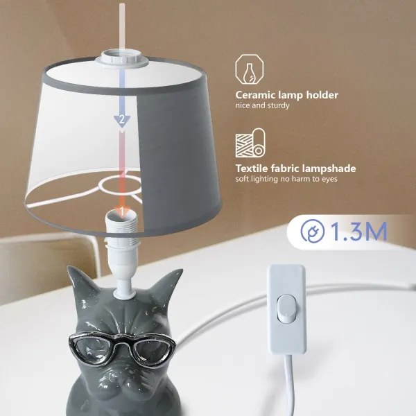 Aigostar - Asztali lámpa 1xE14/40W/230V