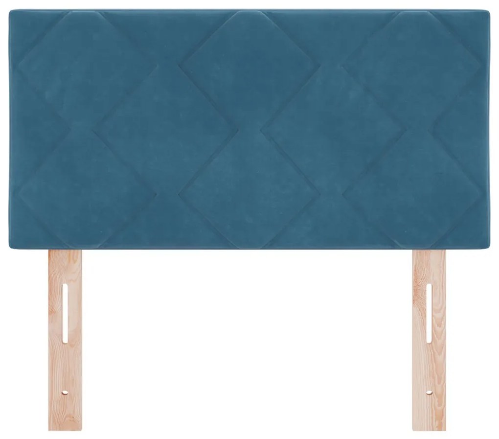 Fejtámla fejtámlával Sötétkék 80 cm Bársony