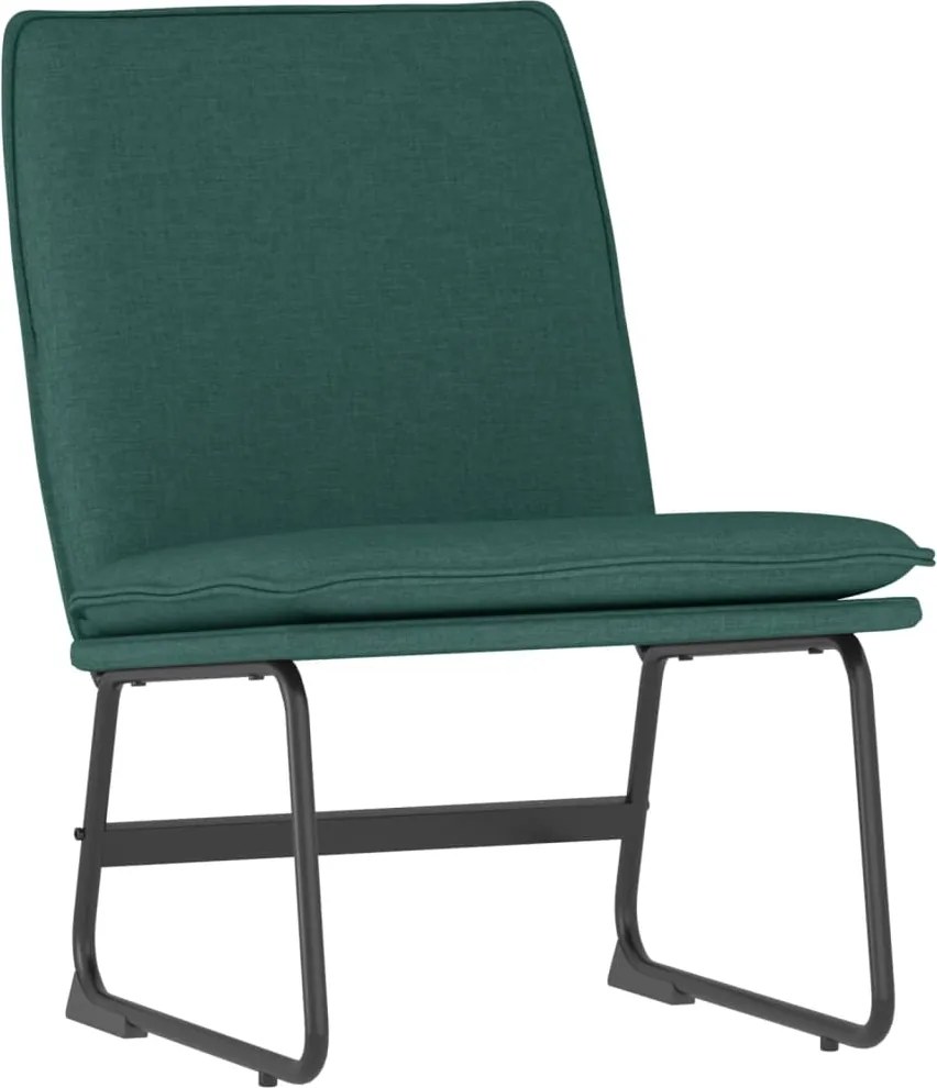 vidaXL sötétzöld szövet pihenőszék 52 x 75 x 76 cm