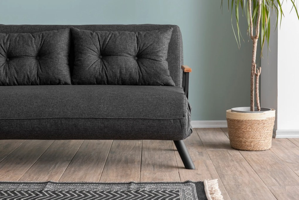 Kanapé Futon Samara (sötétszürke). 1073580