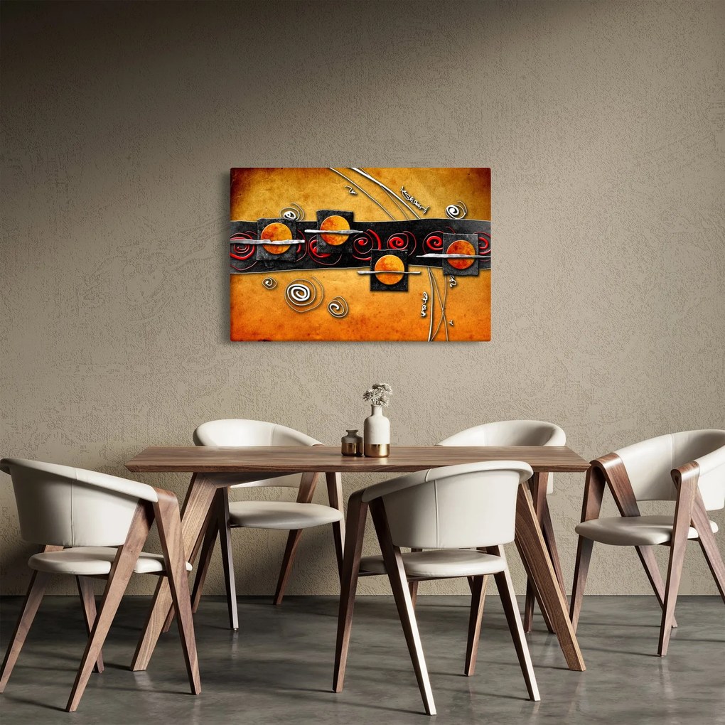 Az absztrakció képe - Bolygók (90x60 cm)