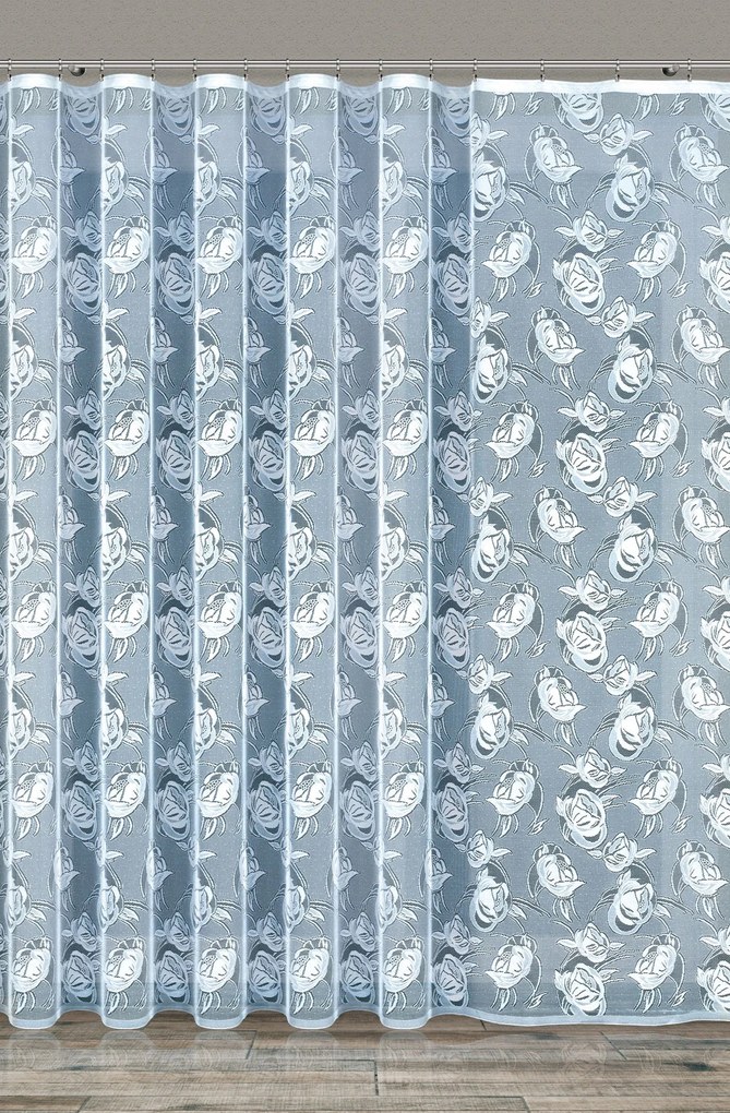 Mg Függöny jacquard 35649 Fehér 250x250cm készre varrva Bt M