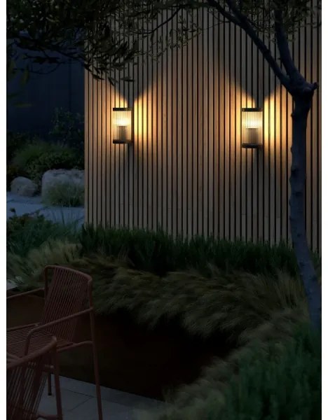 Nordlux - Kültéri fali lámpa COUPAR 1xE27/25W/230V IP54 fekete