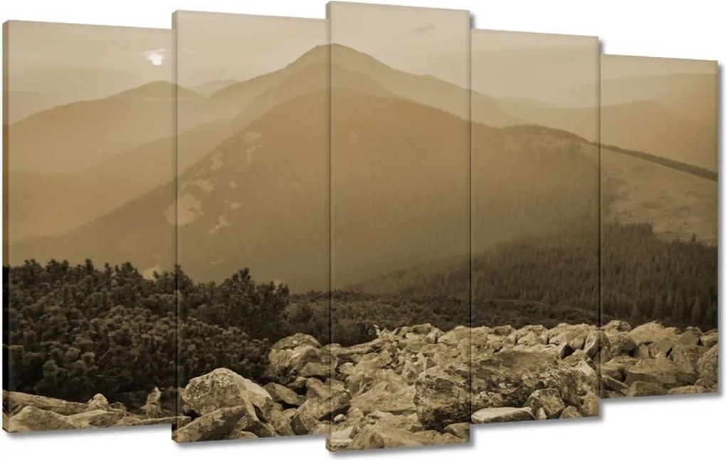 Festmények 100x60 Hegyi táj Tájkép