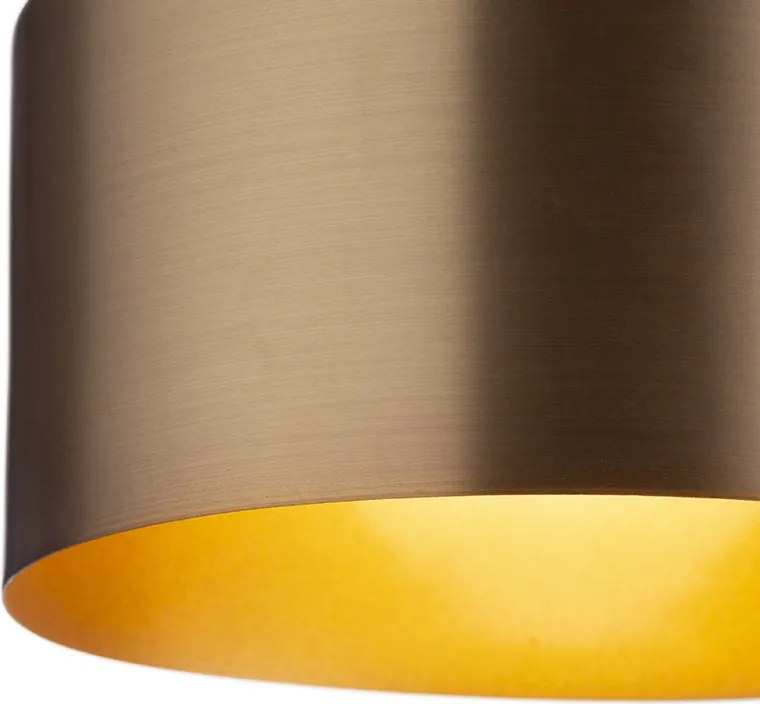 RENDL DIVINA függőlámpa sárgaréz/dekoratív fekete márvány 230V LED E27 5W