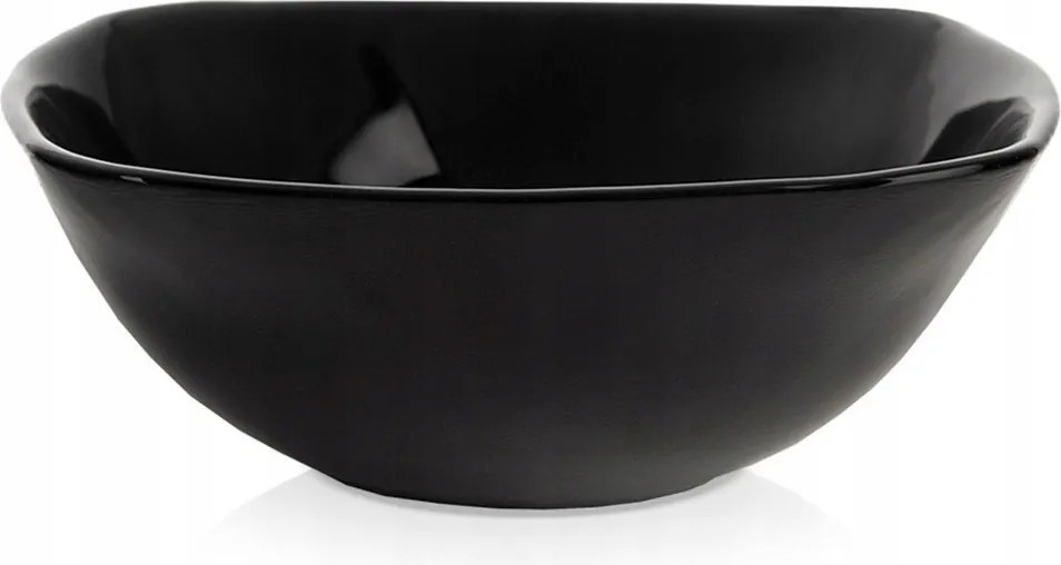 Luna Üvegtál 11,5 CM, 190ML Leveses Tál Saláta Snack Fekete