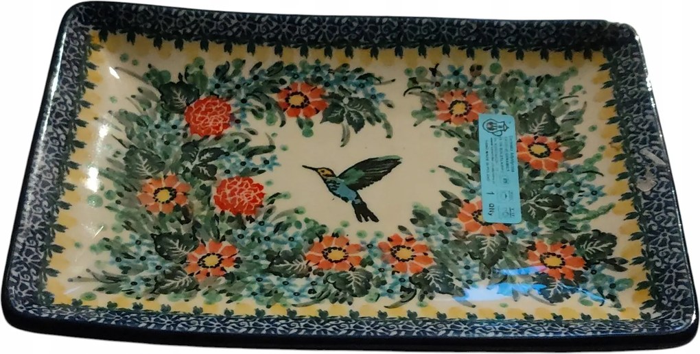 Tálca /tálca C21 21,5cm*15cm Ceramika Bolesławiec 3357Egyedi