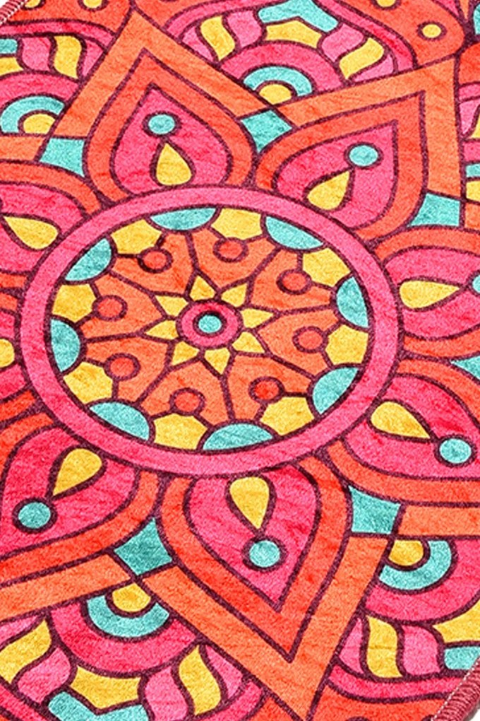Mandal többszínű fürdőszobai szőnyeg 40 × 60 cm
