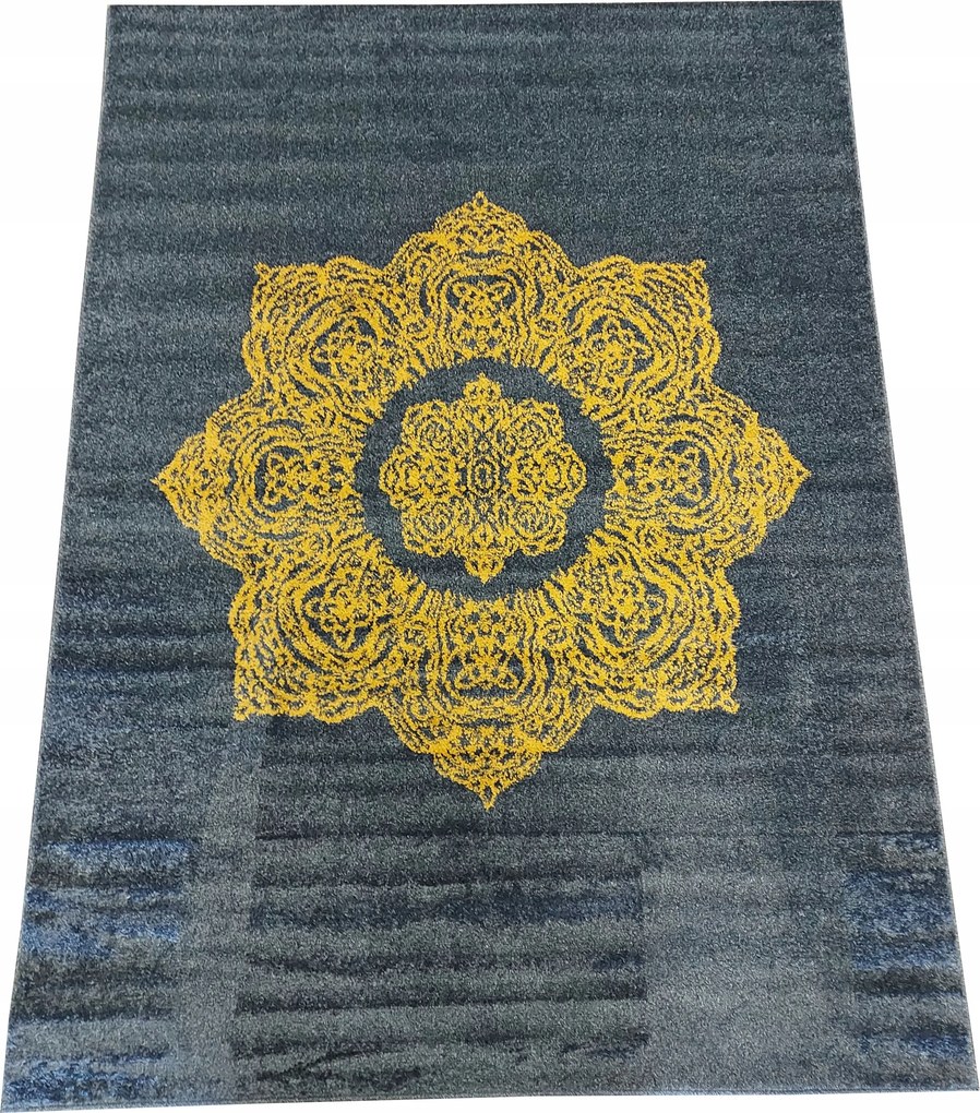 Sötétkék szőnyeg, modern, elegáns 160x220 cm