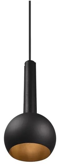 Fekete függőlámpa ø 20 cm Ciliana – CINQUE