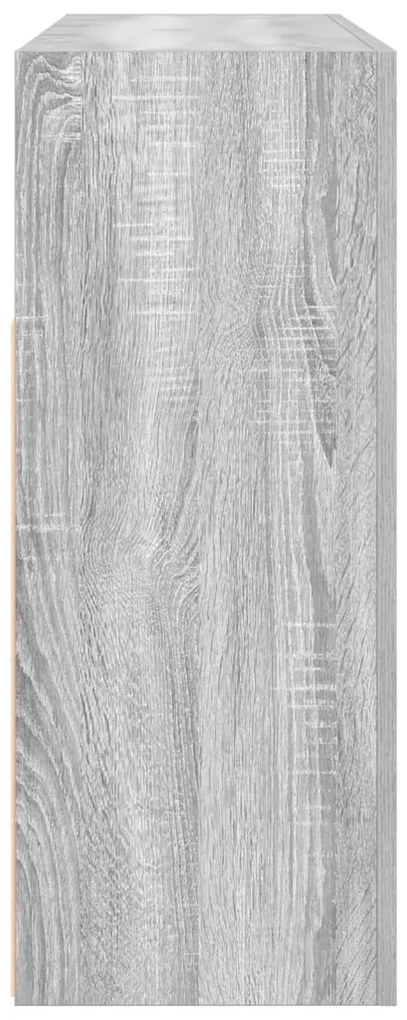 Oldalszekrény Szürke sonoma Műszaki fa 116 x 30 x 75 cm