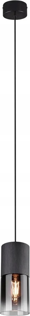 Trio Robin 310600132 függeszték lámpa túlnyúlás 1x28W E27 matt fekete füstös