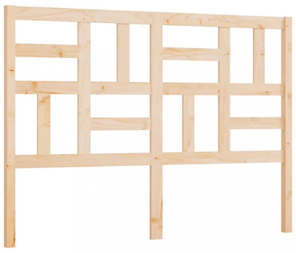 tömör fenyőfa ágyfejtámla 126x4x104 cm