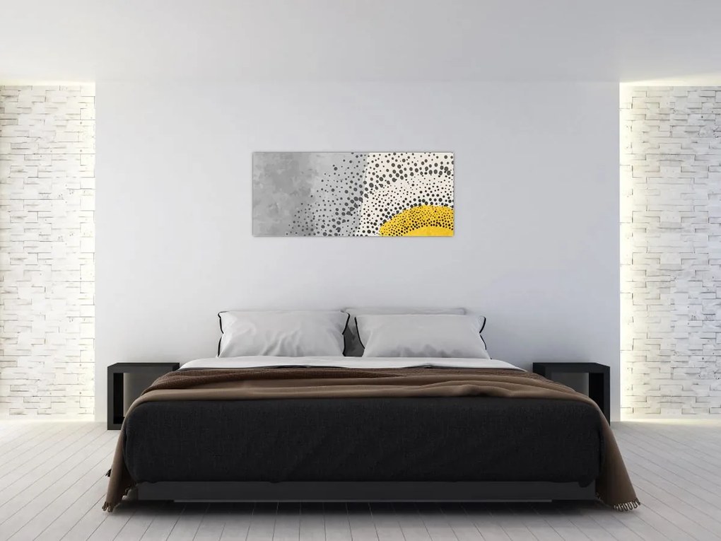 Kép - N⁰3 strand absztrakt festménye (120x50 cm)