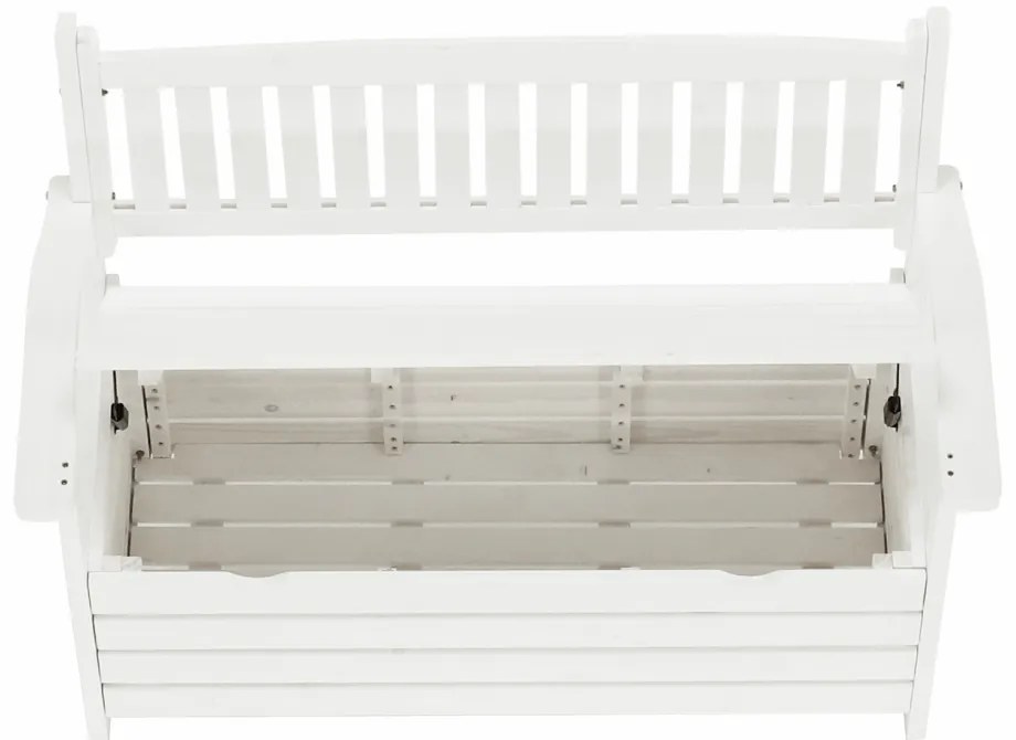 Kerti pad, fehér, 123,5 cm, DILKA