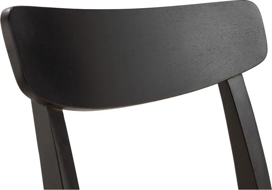 Fekete kaucsukfa étkezőszék szett 2 db-os Biel – MOME